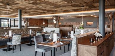 Tables for two in the dining room