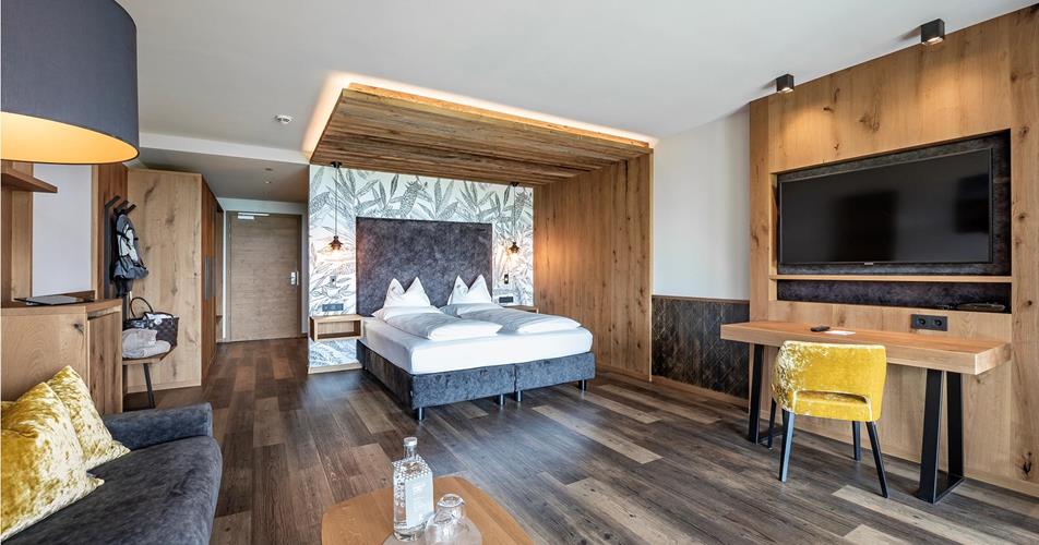 Suite Panoramica Dolomiti con pavimento in legno