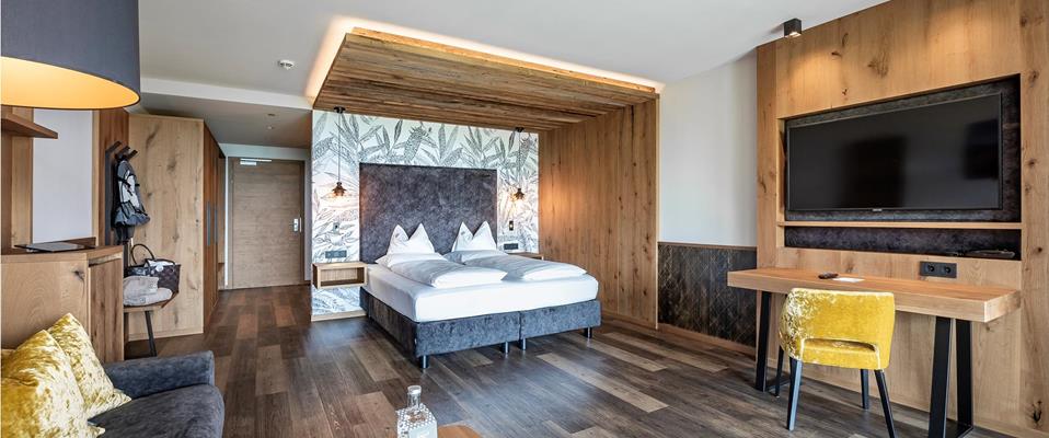 Suite Panoramica Dolomiti con pavimento in legno