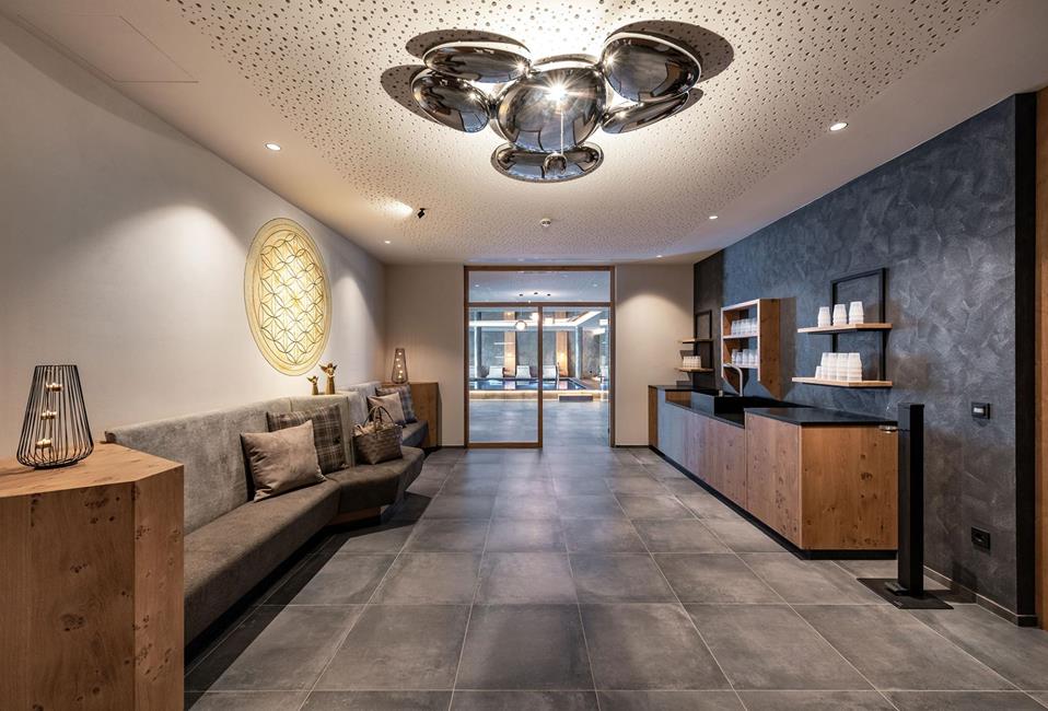 Tea corner in the spa