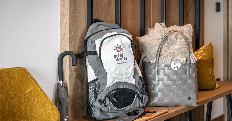 Zaino per escursioni e borsa wellness